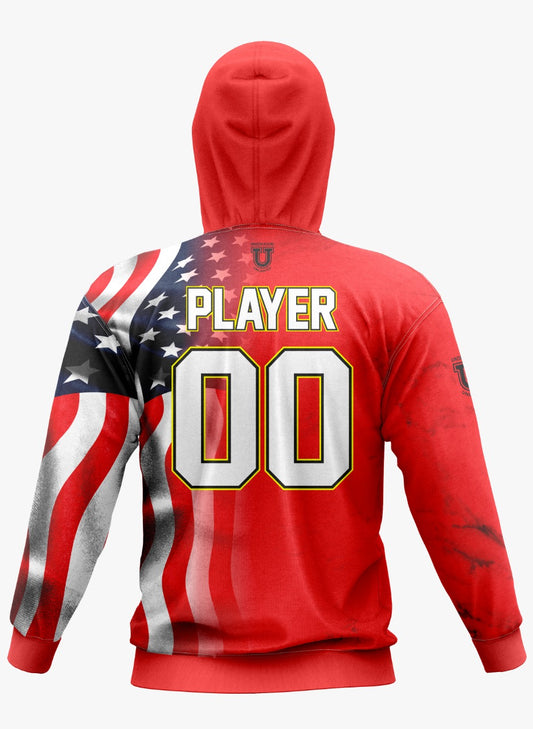 UU MD Integrity Performance Hoodie ~ USA Red Fade