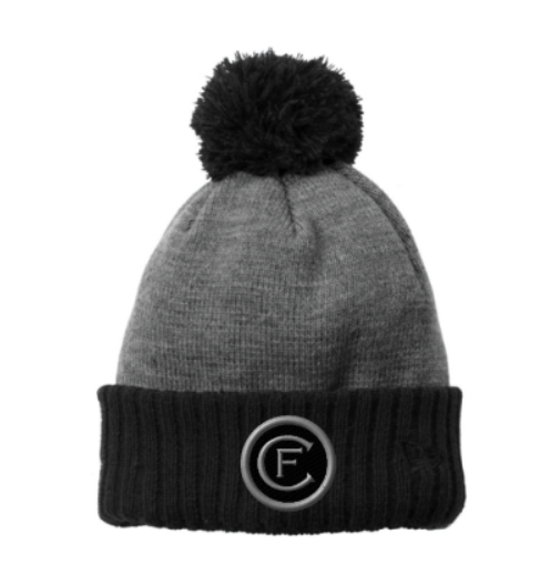 Oak Crest New Era Colorblock Cuffed Beanie ~ Black/Heathered Grey