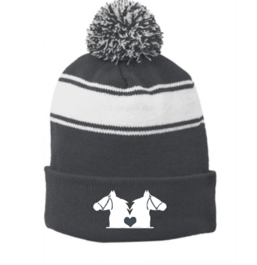 Great Escape Stripe Pom Pom Beanie