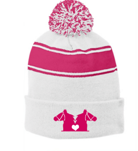 Great Escape Stripe Pom Pom Beanie