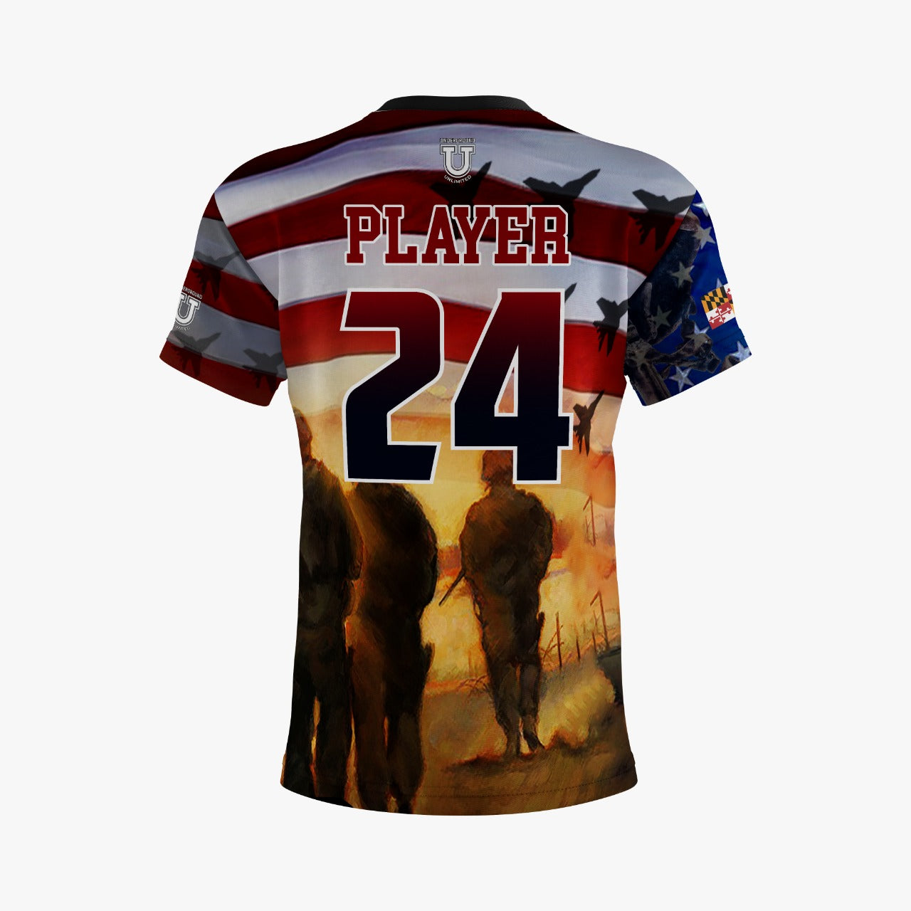 UU MD Integrity Performance Dri Tech Shirt ~ Salute to the Military