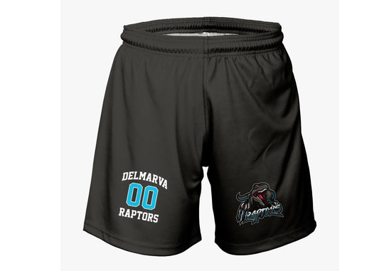 Raptors Dri Tech Stretch Training Shorts ~ All Black