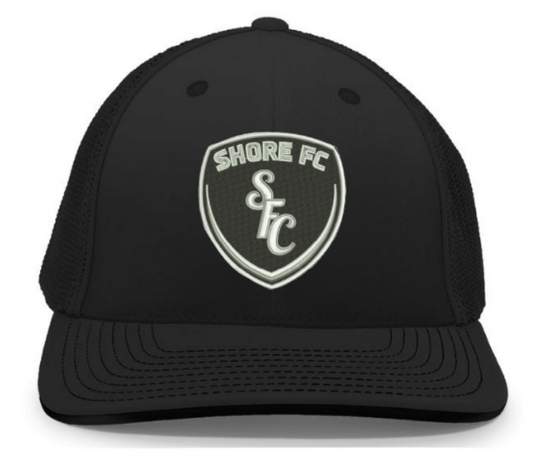 Shore FC Embroidered Patch Hat ~ All Black