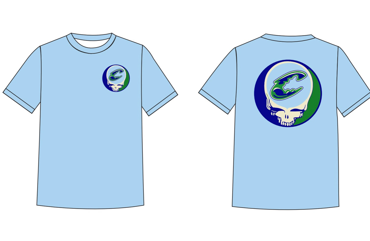 Blue Claws Grateful Dead Logo T-Shirt