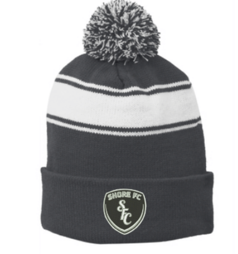 Shore FC Stripe Pom Beanie