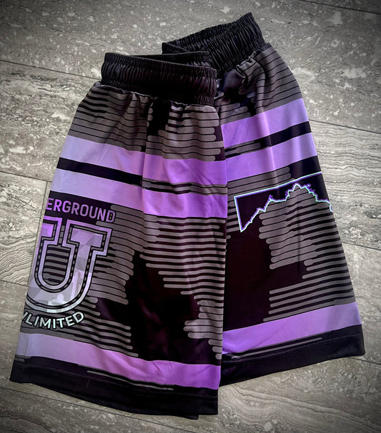 Men’s Underground Dri Tech Stretch Training Shorts ~ Black Digital Flo