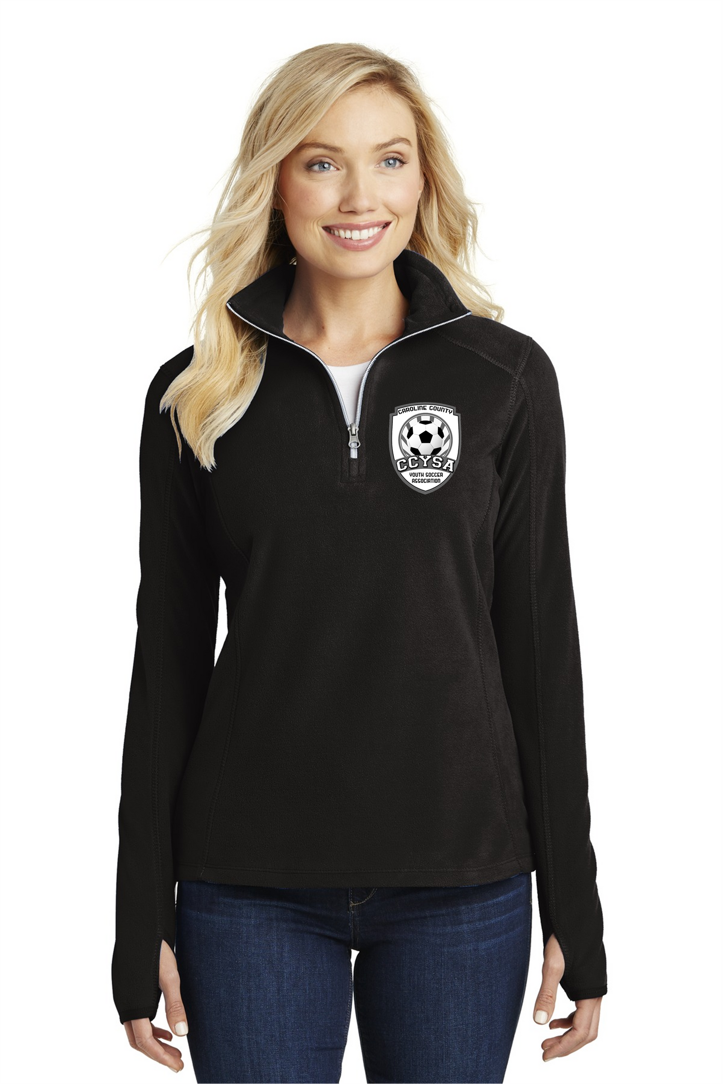 CCYSA Embroidered 1/4 zip Fleece Pullover