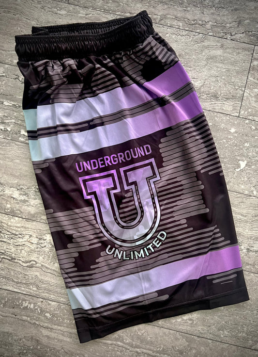 Men’s Underground Dri Tech Stretch Training Shorts ~ Black Digital Flo