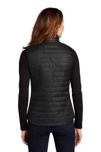 Oak Crest Ladies Packable Puffy Vest ~ Black