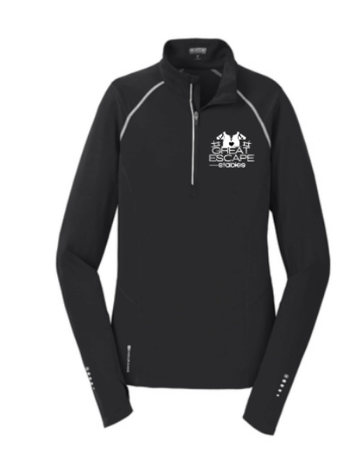 Great Escape Embroidered OGIO Endurance Ladies Nexus 1/4 Zip Pullover ~ Black
