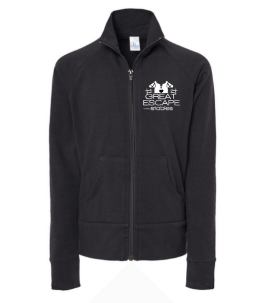 Great Escape Embroidered Boxercraft Girls' Practice Jacket ~ Black