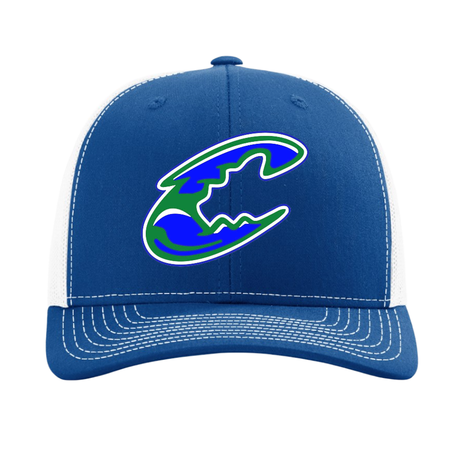Blue Claws Baseball Embroidered Hat ~ 112 Royal/White Snapback