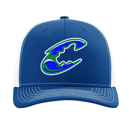 Blue Claws Baseball Embroidered Hat ~ 112 Royal/White Snapback