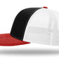 Smokin Fatties "Word Logo" Embroidered Hat ~ Black/Red/White