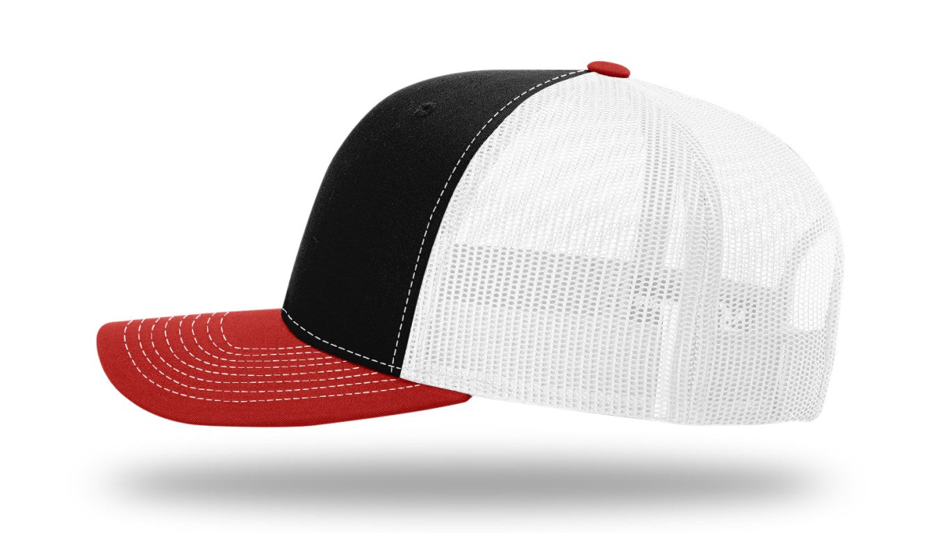 Smokin Fatties "Word Logo" Embroidered Hat ~ Black/Red/White