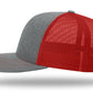Smokin Fatties "Word Logo" Embroidered Hat ~ Grey with Red Mesh