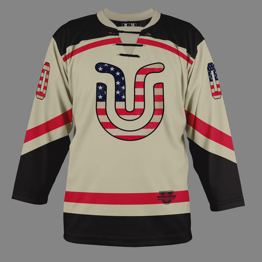 Underground Ice Hockey Game Day Jersey - Tan USA