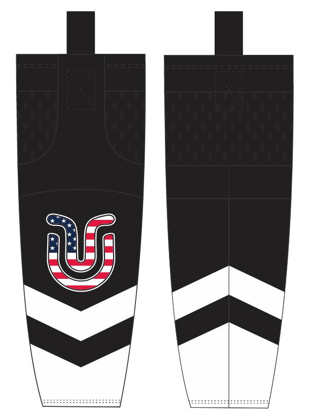 Underground Ice Hockey Socks - Black USA