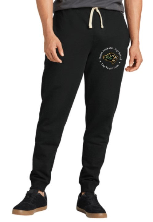 QA Clay Target Team Embroidered District Re-Fleece Jogger~ Men's