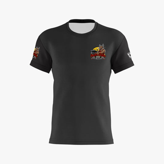Smokin Fatties Performance Dri Tech Shirt ~ Solid Black