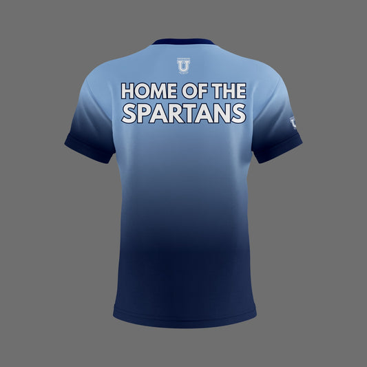 W.T. Chipman Dri Tech Shirt ~ Columbia Ombre "Home of the Spartans"