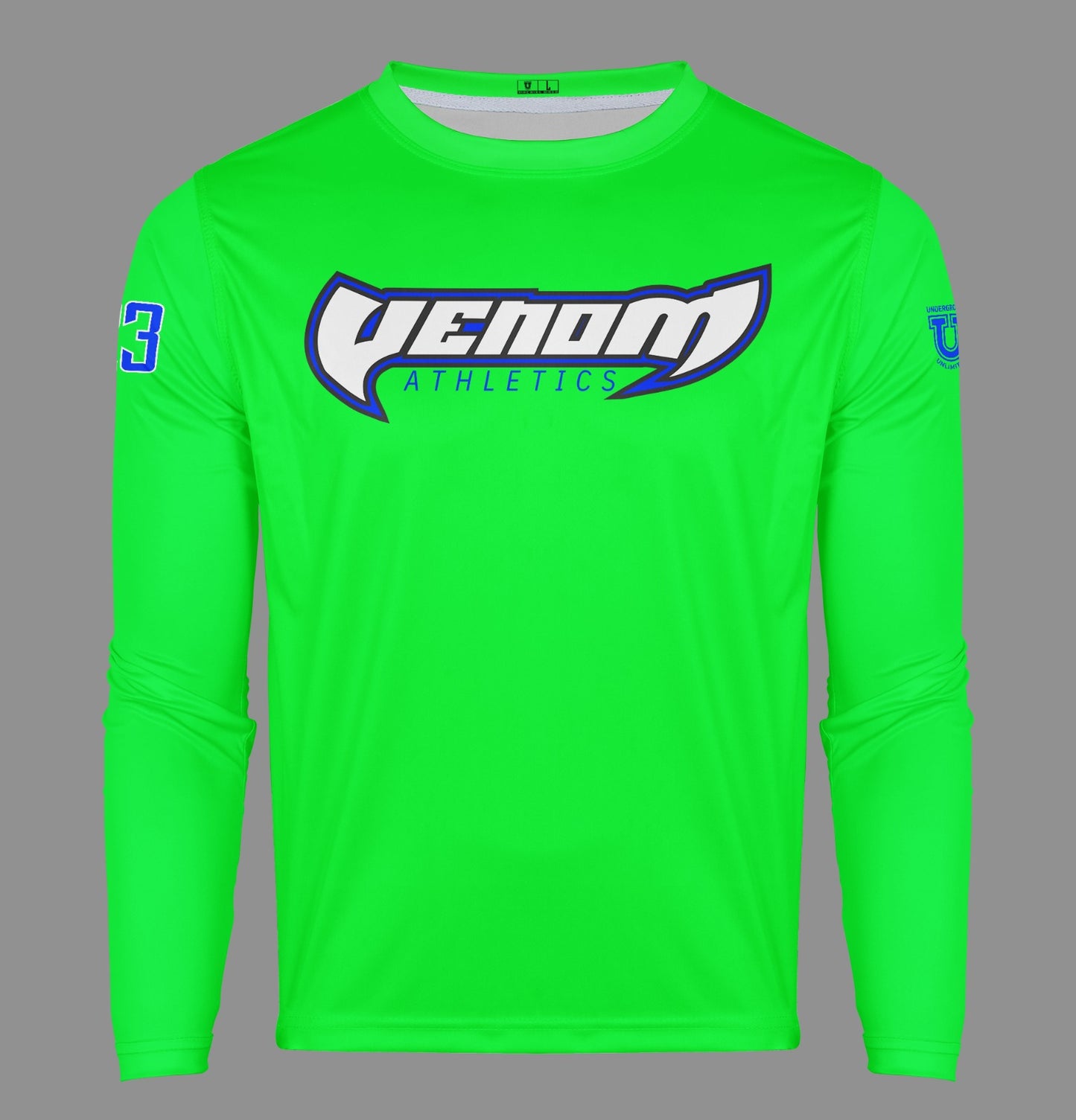 Venom Athletics Pro Performance Sun Long Sleeve ~ Bright Green