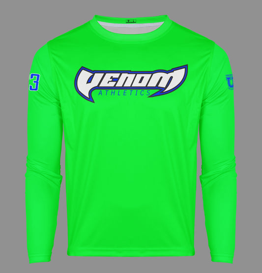 Venom Athletics Pro Performance Sun Long Sleeve ~ Bright Green