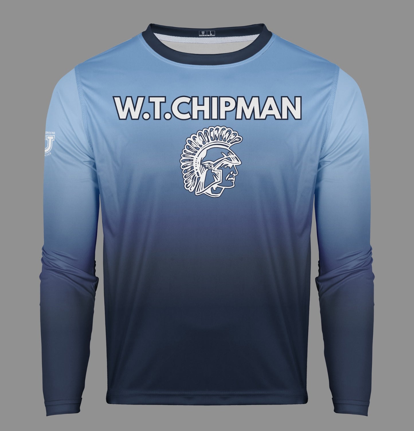 W.T. Chipman Pro Performance Sun Long Sleeve ~ Columbia Ombre "Home of the Spartans"