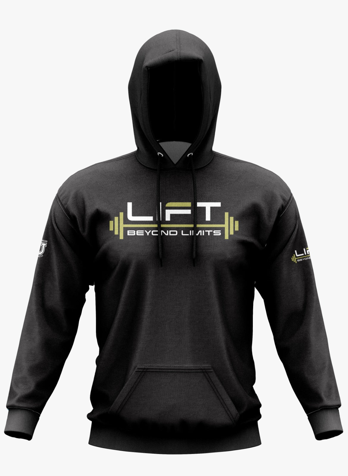 Lift Beyond Limits Performance Hoodie ~ Solid Black