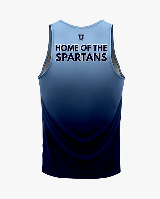 W.T. Chipman Dri Tech Tank Top ~ Columbia Ombre "Home of the Spartans"