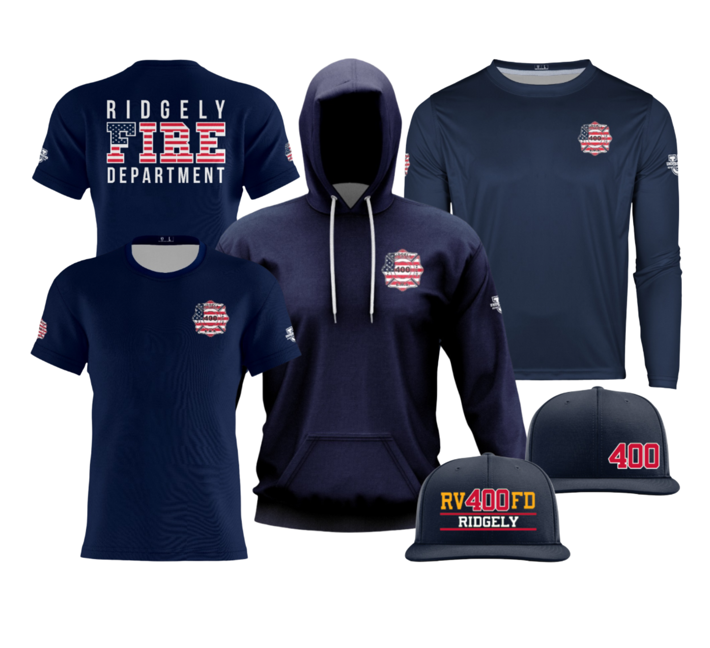 RVFD Dri Tech Apparel ~ Standard Blues {USA}