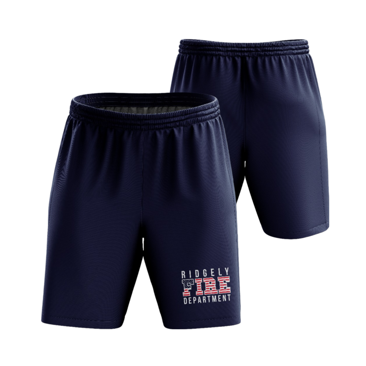 RVFD Dri Tech Stretch Training Shorts ~ Standard Blues {USA}