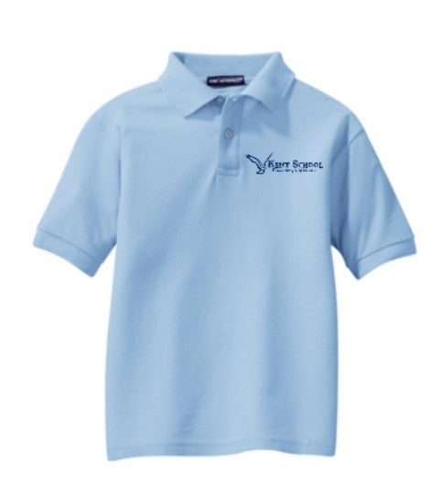 Embroidered Kent School Youth Silk Touch™ Polo ~ 4 Color Options