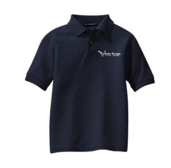 Embroidered Kent School Youth Silk Touch™ Polo ~ 4 Color Options