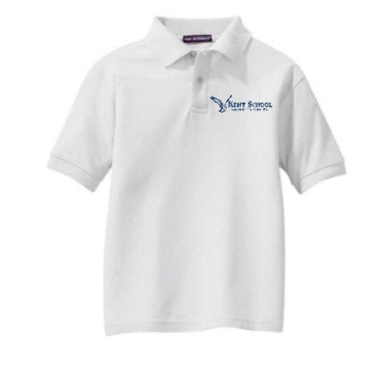 Embroidered Kent School Youth Silk Touch™ Polo ~ 4 Color Options