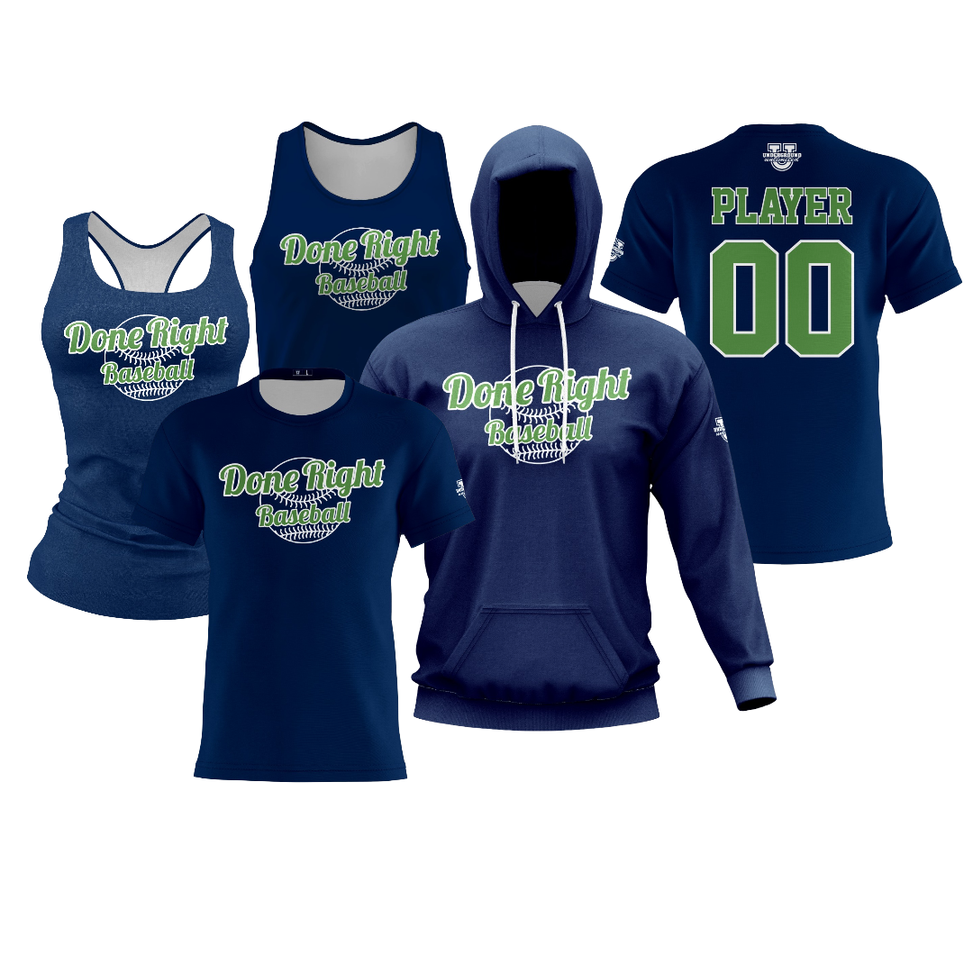 Naamans Little League Performance Apparel ~ Navy Blue <Dri Tech OR Cotton>