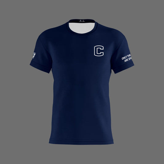 W.T. Chipman Dri Tech Shirt ~ C Logo Left Chest {Navy}