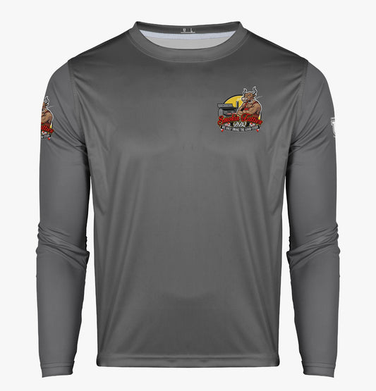 Smokin Fatties Pro Performance Sun Long Sleeve ~ Solid Grey
