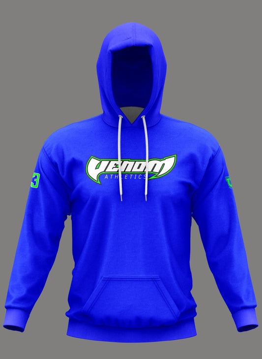 Venom Athletics Performance Hoodie ~ Bright Blue