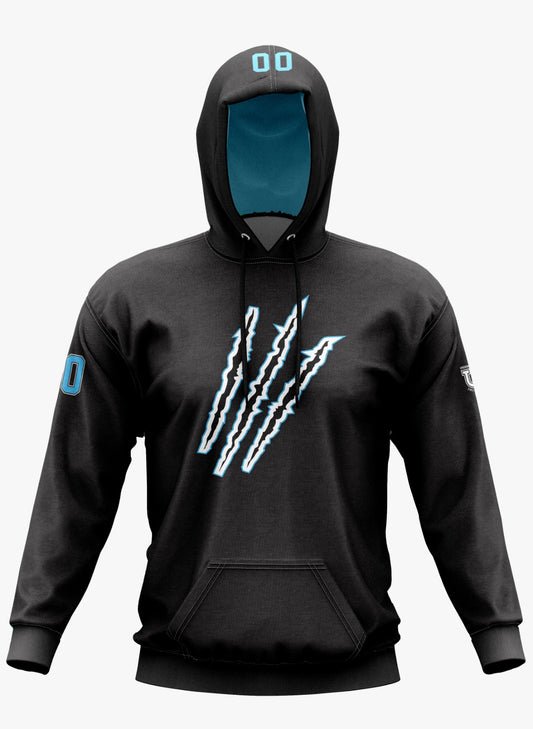 Raptors Performance Hoodie ~ Black Raptor Claws