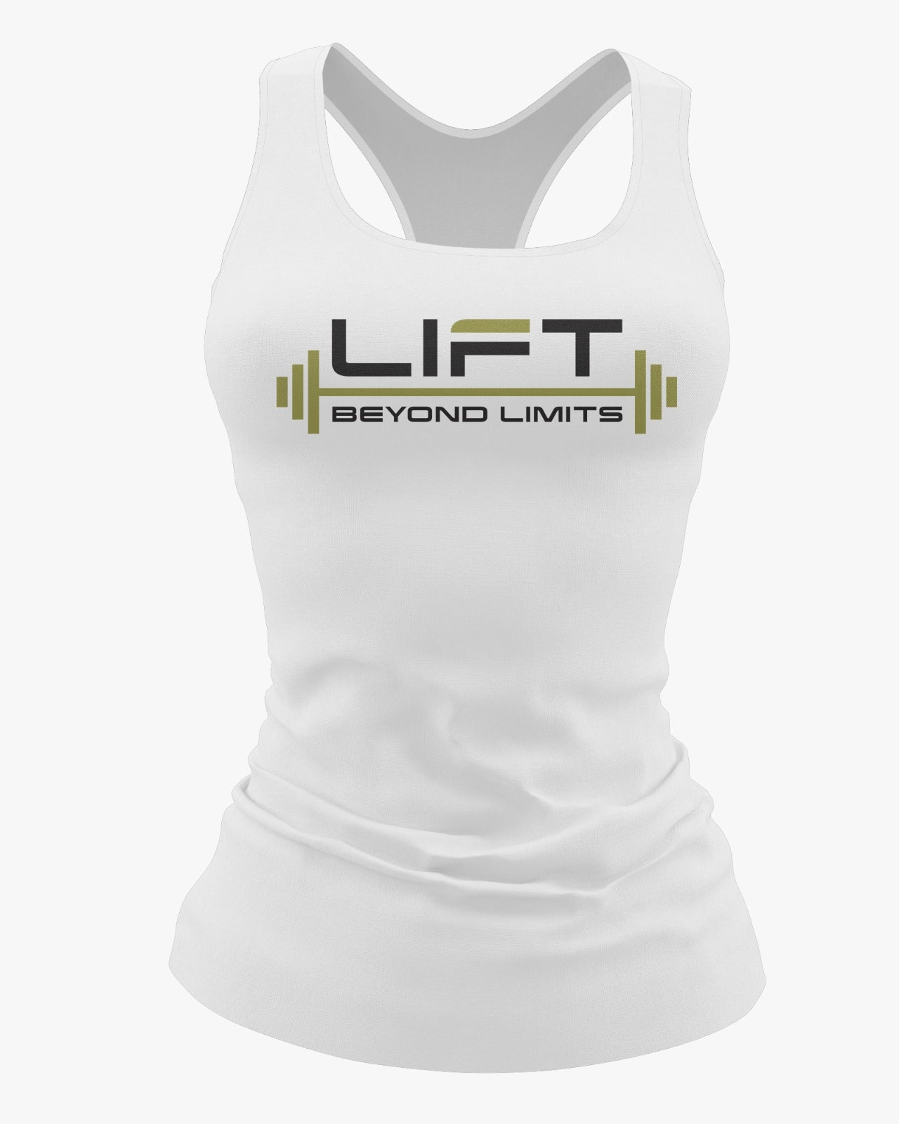 Lift Beyond Limits Performance Dri Tech Shirt ~ Solid White