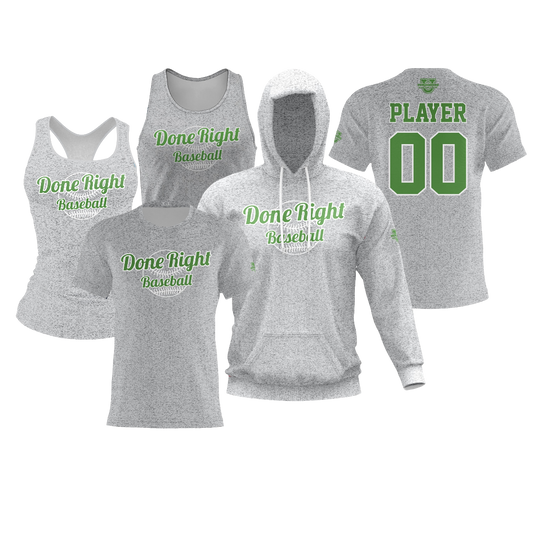 Naamans Little League Performance Apparel ~ Heathered Grey <Dri Tech OR Cotton>