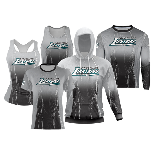 Lakeshore Performance Dri Tech Apparel ~ Practice Replica 2025 {Lightning Grey Ombre}