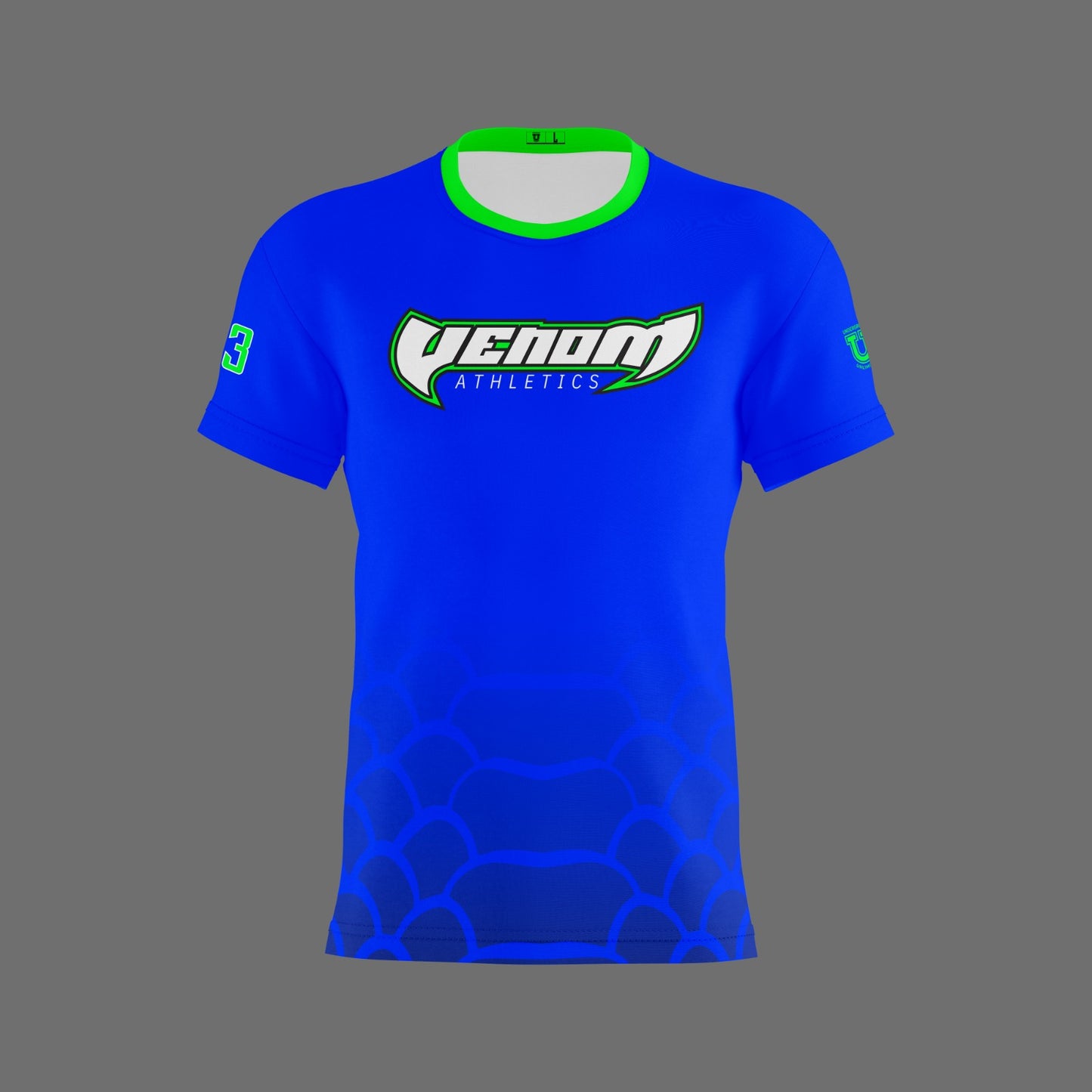 Venom Athletics Dri Tech T-Shirt ~ Blue Ghosted Base