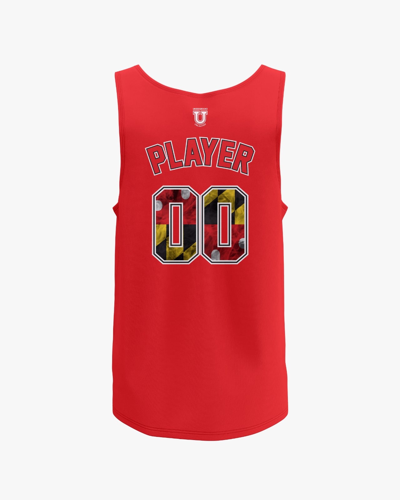 Maryland Clash Dri Tech Tank Top ~ Solid Red