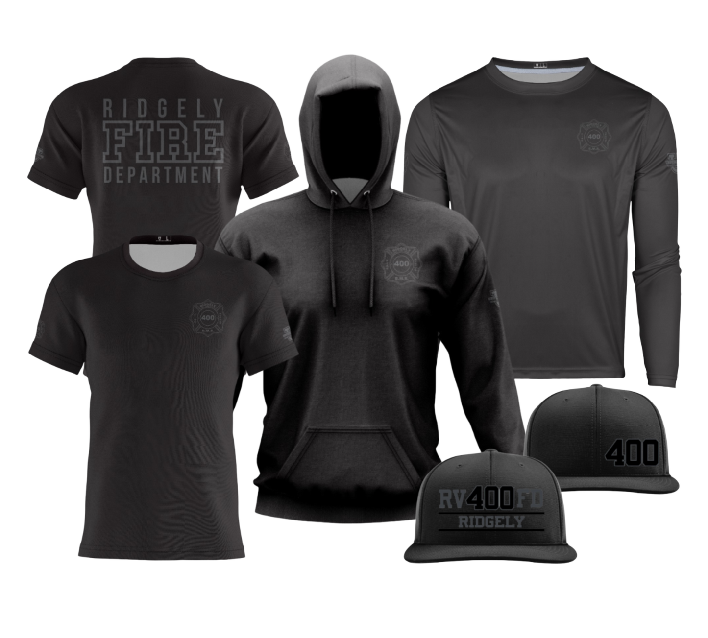 RVFD Dri Tech Apparel ~ Blackout