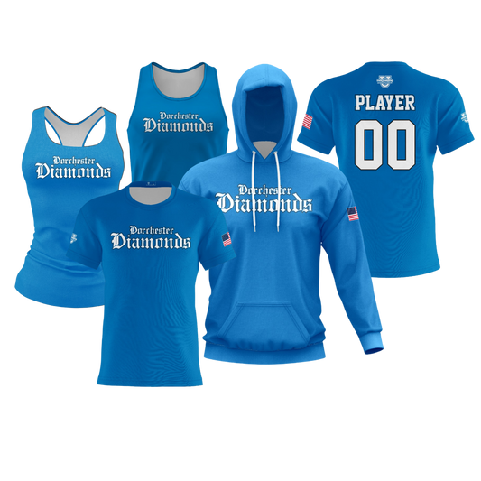 Dorchester Diamonds Performance Dri Tech Design ~ Blue