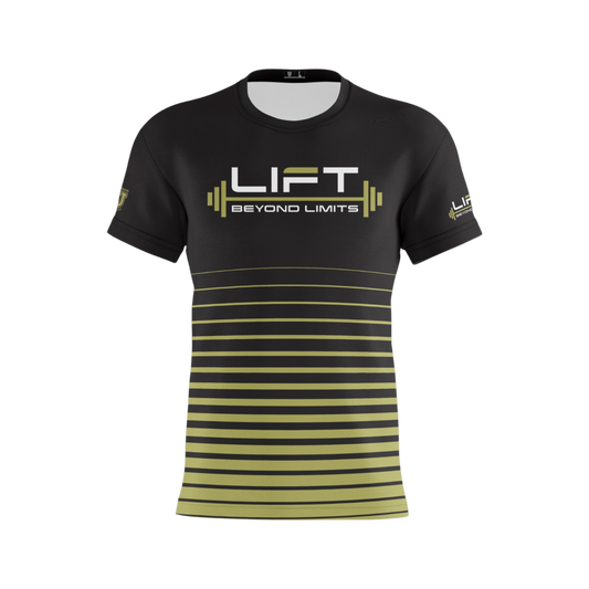 Lift Beyond Limits Performance Dri Tech Shirt ~ Striped