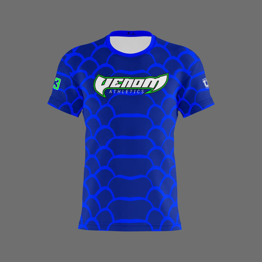 Venom Athletics Dri Tech T-Shirt ~ Blue Ghosted