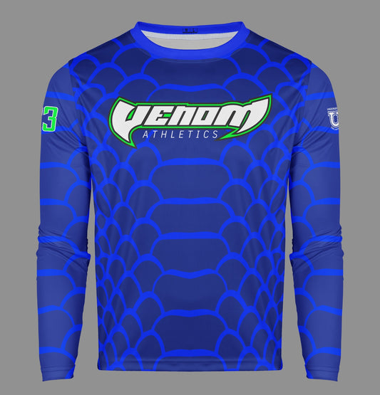 Venom Athletics Pro Performance Sun Long Sleeve ~ Blue Ghosted